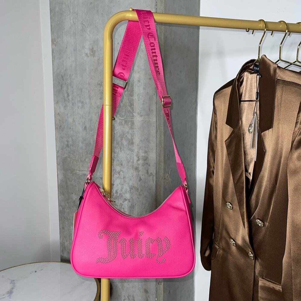 Juicy Couture Hot Pink Flash Obsession Crossbody Bag